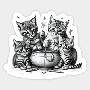 Cute kittens Sticker